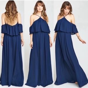 Show‎ Me Your MuMu Navy Blue Dress EUC